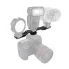 Andoer Metal Cold Shoe Mount Bracket with 3 Cold Shoe Mounting for Installing Microphone LED Video Light for Vlog Live Streaming Video Recording view 3