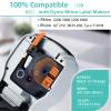 NineLeaf 100 Pack Compatible Industrial Label Tape Replacement for DYMO Rhino 18434 Black on Orange 9mm Vinyl Permanent Label Tapes 3/8" x 18' for Rhino 5200 4200 1000 3000 5000 6000 Label Makers view 2