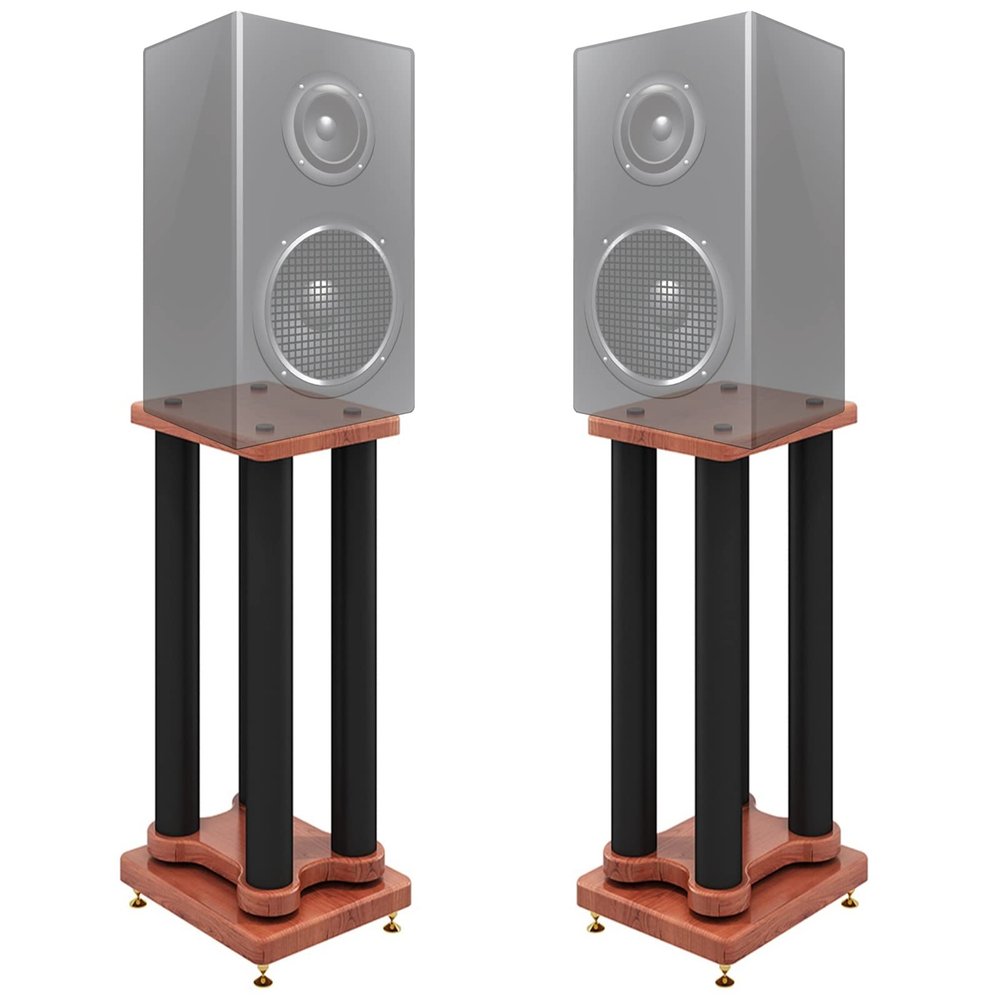 Ccsh Speaker Stand Extra Tall Speaker Stands - 20cm/ 30cm/ 40cm/ 50cm/ 60cm/ 70cm/ 80cm, Universal Stable Surround Sound Bookshelf Speakers Racks, Easy to Install (Size : 60cm (23 5/8in) Tall)