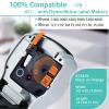 NineLeaf 5 Pack Permanent Industrial Black on Orange Vinyl Label Tape Compatible for DYMO 18435 12mm(1/2") x5.5m(18ft) use in Rhino 1000 3000 5200 4200 5000 6000 3M PL100 PL200 PL300 Label Maker view 2