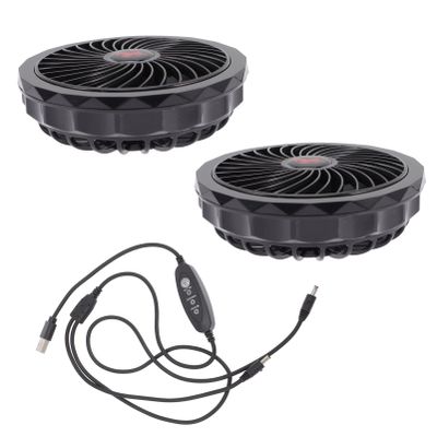 Mobestech Portable Cooling Vest Fan -powered Jacket Fan Low Noise Lightweight Instant Cooling Vest for Men Women