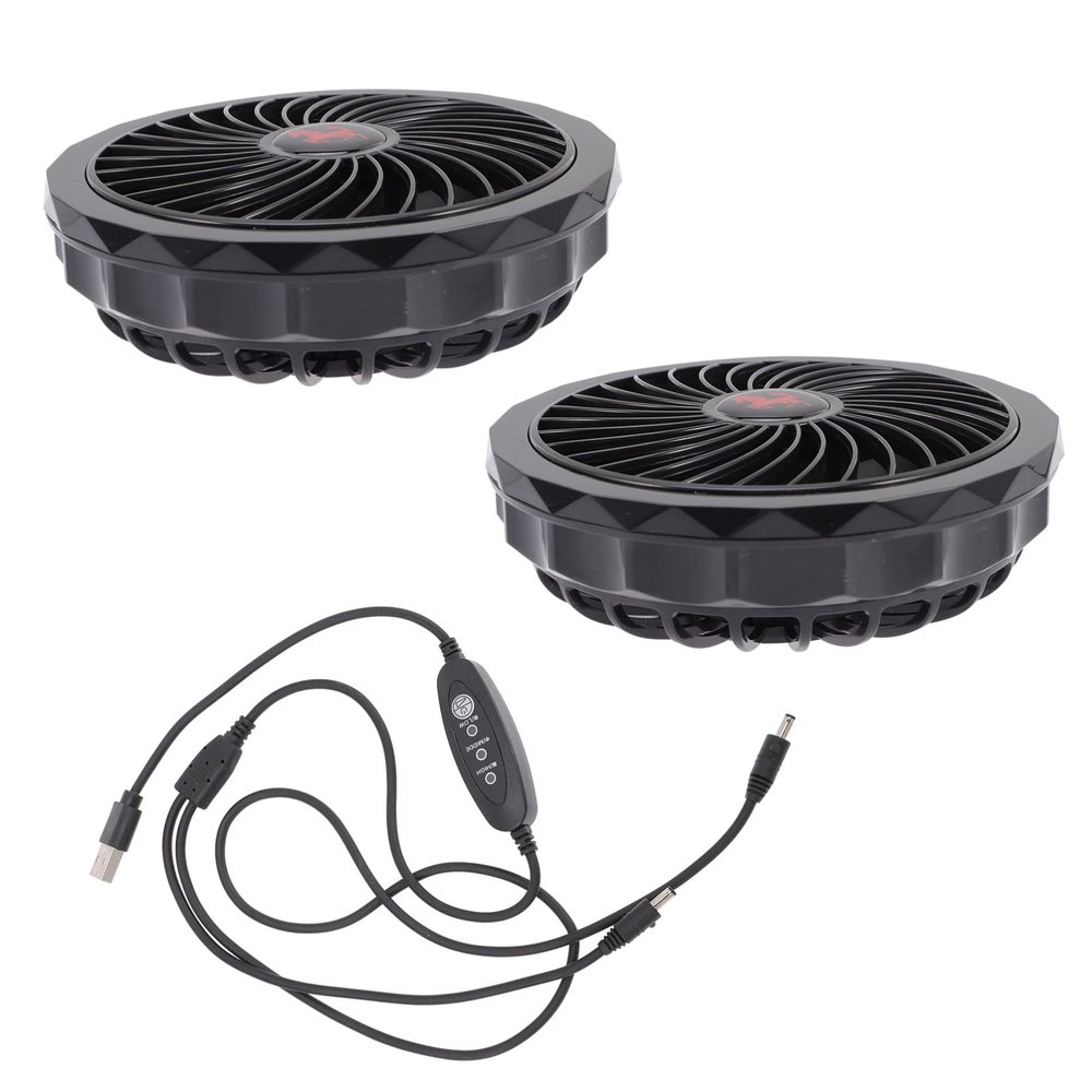Mobestech Portable Cooling Vest Fan -powered Jacket Fan Low Noise Lightweight Instant Cooling Vest for Men Women