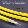 100ft (30m) SC/APC to SC/APC Fiber Optic Internet Cable, Single Mode Fiber Patch Cable, Fiber Optic Jumper Cable, Optical Patch Cord for Internet - SIMPLEX - 9/125um - OS1/OS2 Compatible, LSZH Yellow view 3