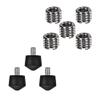 1/4 Universal Anti Slip Rubber Tripod Feet (3pcs) + Metal 1/4 inch to 3/8 inch Tripod Thread Adapter (5pcs) view 1