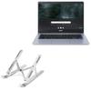 BoxWave Stand and Mount Compatible with Acer Chromebook 314 (CB314-1H) - Compact QuickSwitch Stand, Portable Multi Angle Viewing Foldable Riser - Metallic Silver view 1