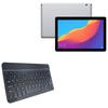 BoxWave Keyboard Compatible with Honor Pad 5 10.1 - SlimKeys Bluetooth Keyboard, Portable Thin with Chiclet-Style Keys - Jet Black view 1