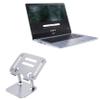 BoxWave Stand and Mount Compatible with Acer Chromebook 314 (CB314-1HT) - Executive VersaView Laptop Stand, Ergonomic Adjustable Viewing Angle Metallic Riser - Metallic Silver view 1