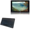 BoxWave Keyboard Compatible with Fusion5 FWIN232 Plus S1 - SlimKeys Bluetooth Keyboard - with Backlight, Portable Slim LED 7 Colors - Jet Black view 1
