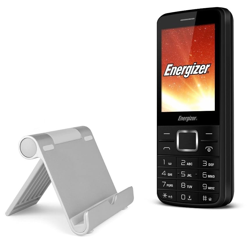 BoxWave Stand and Mount Compatible with Energizer Power Max P20 - VersaView Aluminum Stand, Portable, Multi Angle Viewing Sturdy