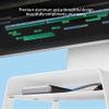 Twelve South Curve Riser Monitor Stand | Ergonomic Desktop Stand with Storage Shelf for iMac and Displays, Matte White view 3