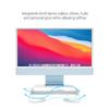 Twelve South Curve Riser Monitor Stand | Ergonomic Desktop Stand with Storage Shelf for iMac and Displays, Matte White view 4