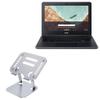 BoxWave Stand and Mount Compatible with Acer Chromebook 311 (C722T) - Executive VersaView Laptop Stand, Ergonomic Adjustable Viewing Angle Metallic Riser - Metallic Silver view 1