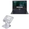 BoxWave Stand and Mount Compatible with Acer Chromebook 314 (C933) - Executive VersaView Laptop Stand, Ergonomic Adjustable Viewing Angle Metallic Riser - Metallic Silver view 1