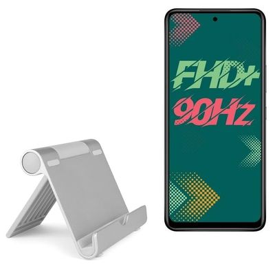 BoxWave Stand and Mount Compatible with Infinix Hot 11s - VersaView Aluminum Stand, Portable, Multi Angle Viewing Sturdy