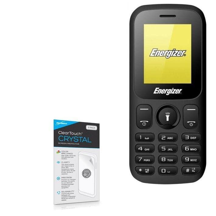 BoxWave Screen Protector Compatible with Energizer Energy E10 - ClearTouch Crystal (2-Pack), HD Film Skin - Shields from Scratches