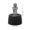 Acouto Rubber Foot Spike 37mm Rubber Monopod Foot Pad Large Base Stainless Steel Tripod Foot Pad Support Feet 3/8in Thread view 2
