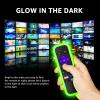 4 Pack Case for Roku Remote, Cover for Hisense/TCL Roku TV Steaming Stick/Express, Silicone Protective Controller Universal Replacement Sleeve Skin Glow in The Dark Pink Green Blue with Lanyards view 3