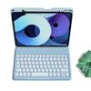 kaitesi Keyboard Case for iPad 9th Generation 8th 7th Gen 10.2"/ iPad Air 3rd Gen 10.5"/iPad Pro 10.5 inch Keyboard Case Detachable BT Keyboard Round Key (Misty Blue) view 1