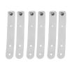 Mikikit 6pcs Leather Cable Management Ties Durable Cord Organizers for Data Cables Earphones More Easy Open Close Buckles Grey Color for Travel and Home Use view 1