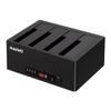 MAIWO 4 Bay Hard Drive Docking Station Cloner for 2.5 3.5 Inch SATA HDD SSD, USB 3.0 5Gbps Speed with UASP, 96TB Capacity, External HDD Duplicator Reader view 1