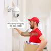 Jakoo Outdoor Wireless Camera, Infrared Support 128G 1080P Wireless Aluminum Home Office WiFi Cameras US Plug view 3