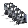 NineLeaf 4 Pack Compatible Industrial Tape Replacement for DYMO Rhino 18445 Black on White 19mm Permanent Vinyl Label Tapes 3/4" x 18' for Rhino 5200 4200 5000 6000 Label Makers view 1