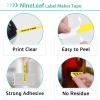 NineLeaf 30 Pack 12mm Flexible Nylon Yellow Label Compatible for DYMO Rhino 18490 Black on Yellow 0.47 inch Industrial Refills 1/2" x 11.5' for Rhino 5200 4200 1000 3000 5000 6000 Label Makers view 3