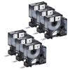 NineLeaf 6 Pack Compatible Industrial Label Tape Replacement for DYMO Rhino 18444 Black on White 12mm Vinyl Permanent Label Tapes 1/2" x 18' for Rhino 5200 4200 1000 3000 5000 6000 Label Makers view 1