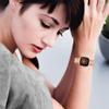 Wrist Strap Compatible for Fitbit Versa 4/Sense 2 Bling Bands for Women, Dressy Metal Stainless Steel Bracelet Rhinestone Jewelry Wristband (Rose Gold) view 3