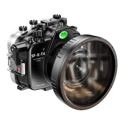 Sea frogs Waterproof Camera Housing Compatible with Fujifilm X-T4 16-50MM 18-55MM IPX8 40m/130ft Maximum Diving Depth Underwater Camera Case for Diving, Surfing, Rowing, Skiing