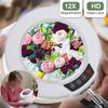 Krstlv 12X Magnifying Glass with Light and Stand, Upgrade Button 5 Color Modes Stepless Dimmable, 2-in-1 LED Lighted Magnifier Light, Hands Free Desk Lamp with Clamp for Craft Hobby Close Work - White view 2