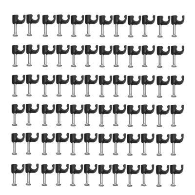 DOITOOL 7mm Plastic Cable Clip Wire Cord Fastener Cord Organizers for Cable Mini Winder
