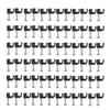 DOITOOL 100pcs Wire Holder Wire Clamp Cable Staples Cable Clamp Tv Stand Tv Mounts Cord Cable Cord Ties for Electrical Cords Cable Wall Clip Cable Holder Coax Cable Pipe Card Organizer view 1