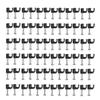 100Pcs 4Mm Black Cable Clips with Steel Nails for Wire Management, Cord Organizer for Telephone Lines, Power Cables, USB Cords, Network Wires, Easy Installation for Home and Office view 1