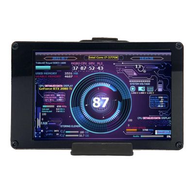3.5 Inch USB Mini Screen, Computer Temperature Display Screen, PC CPU HDD Monitor for aida64, Mini Computer Temp Monitor for PC Computer Case, Gifts for DIY Lovers