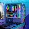 3.5 Inch USB Mini Screen, Computer Temperature Display Screen, PC CPU HDD Monitor for aida64, Mini Computer Temp Monitor for PC Computer Case, Gifts for DIY Lovers view 3
