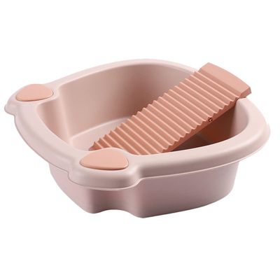 Kisangel Washing Basin Washboard Washboard Basin Clothes Hand Washing Board Scrubbing Board Dormitory
