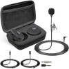 PyleUsa Wireless Low-Latency Transmitter / Receiver Set - for Presentations, Projectors, TV, Soundbar, Streaming, 3.5mm AUX & RCA Input and Output Interface, Includes Lavalier Mic view 1