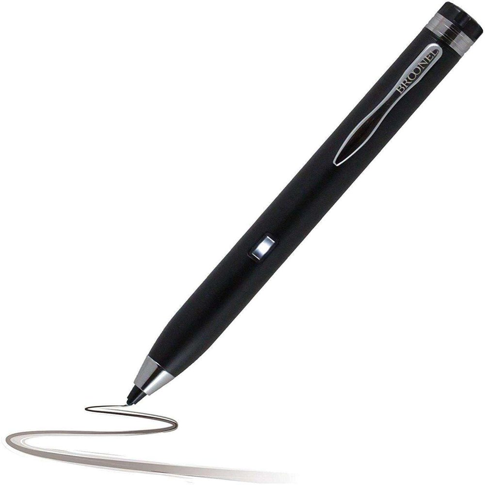 Navitech Black Fine Point Digital Active Stylus Pen - Compatible with realme 8 5G Mobile Phone