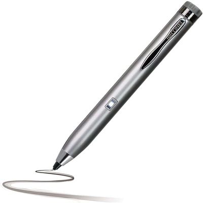 Navitech Silver Fine Point Digital Active Stylus Pen - Compatible with Moto g200 5g Exclusive Smartphone