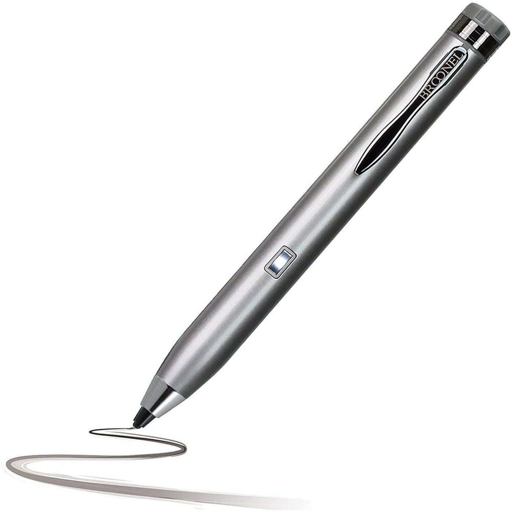 Navitech Silver Fine Point Digital Active Stylus Pen - Compatible with Moto g200 5g Exclusive Smartphone