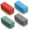 4 Pcs Soft Gummy Stone, Grinding Rubber Gummy Abrasive Block Stone, Snowboard Ski Stone for Removing Rust and Burrs, 50 x 20 x 20 mm (60 Grit Style) view 1