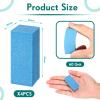 4 Pcs Soft Gummy Stone, Grinding Rubber Gummy Abrasive Block Stone, Snowboard Ski Stone for Removing Rust and Burrs, 50 x 20 x 20 mm (60 Grit Style) view 2