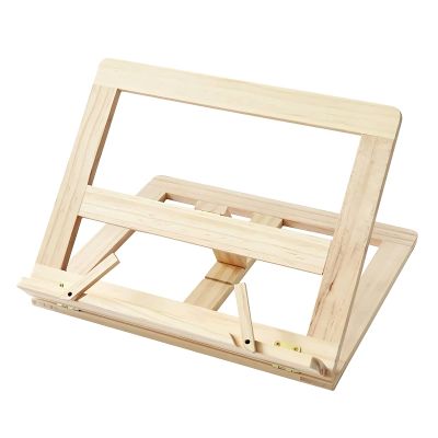 TOMYEUS Book Stand Laptop Stand 4 Adjustable Angle Ventilated Stand Portable Cookbook Tablet Smartphone Textbook Holder for Desk Reading