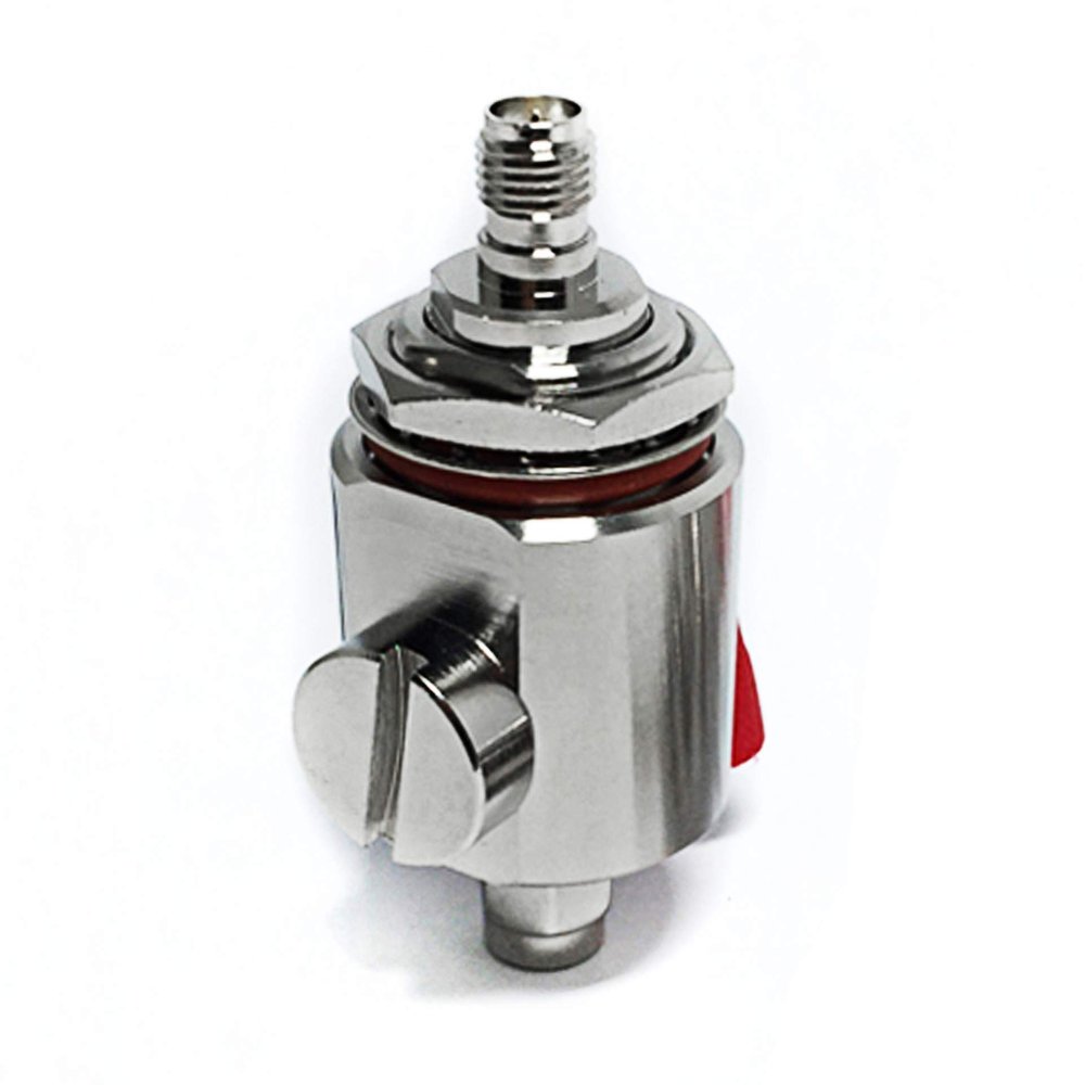 WORLDPEAK RPSMA Lightning Arrestor Coaxial Cellular & GPS RPSMA Coax Surge Protector RPSMA Male to RPSMA Female Bulkhead 0-6GHz 50 Ohms (6G Lightning arrestor Male to Female)