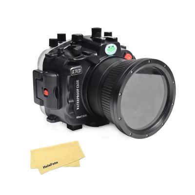 Seafrogs Underwater Housing for Sony Alpha 7R IV A7R4 [40M/130FT] Waterproof Case for A7r4 (ILCE-7RM4A)+FE 28-70mm f3.5-5.6(w/Zoom Gear),16-35mm F4, 24-70mm F4, 24mm F1.4 GM, Black