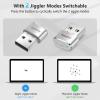 AUEDROT Mouse Jiggler Undetectable Metal USB Mouse Mover with Switch Button, Automatic Mini Mouse Shaker with 2 Jiggle Modes, Plug and Play, Keep Computer/Laptop Awake, Silver, 2 PCS view 2