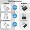 AUEDROT Mouse Jiggler Undetectable Metal USB Mouse Mover with Switch Button, Automatic Mini Mouse Shaker with 2 Jiggle Modes, Plug and Play, Keep Computer/Laptop Awake, Silver, 2 PCS view 4