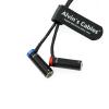 Alvin's Cables Low-Profile TA5F to Dual TA3M Audio-Cable for Wisycom-MCR54| Lectrosonics-DCHR-Receiver LP Mini-XLR-5 Pin Female to Two LP Mini-XLR-3 Pin Male Splitter Cable for Canon-C70 Camera view 4