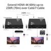 SIIG 4K HDMI Extender Balun Over Cat6/7 230ft with Loopout and IR Passthrough, 4K 60Hz, Audio Extractor (CE-H27D11-S1) view 4